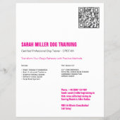 Professional Dog Trainer Flyer Great Dane  チラシ (裏面)