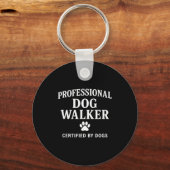 Professional Dog Walker - Certified By Dogs Gift キーホルダー (正面)