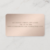 Professional Dots Gold Glitter Sewing Machine  名刺 (裏面)