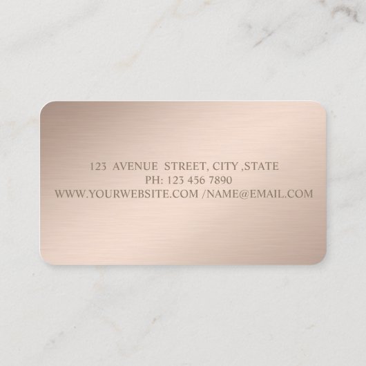 Professional Dots Gold Glitter Sewing Machine  名刺 (裏面)