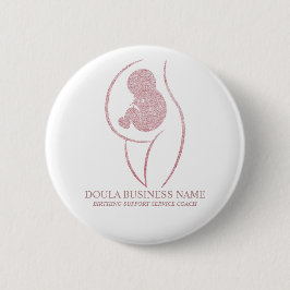 Professional Doula and Pregnancy Nurse Birth Coach 缶バッジ