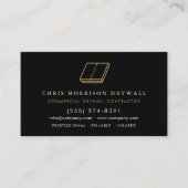 Professional Drywall Contractor QR Code 名刺 (正面)