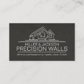 Professional Drywall Plastering Line Art  名刺 (正面)