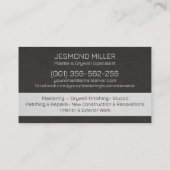 Professional Drywall Plastering Line Art  名刺 (裏面)