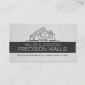 Professional Drywall Plastering Line Art  名刺 (正面)