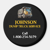 Professional Dump Truck Service マグネット (正面)