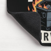 Professional Dumpster Fire Survivor Funny Work  マウスパッド (コーナー)