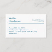 Professional Electrical Engineering White Blue  名刺 (正面)