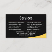 Professional Electrician Company 名刺 (裏面)