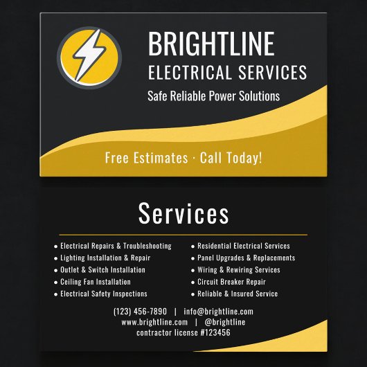 Professional Electrician Company 名刺
