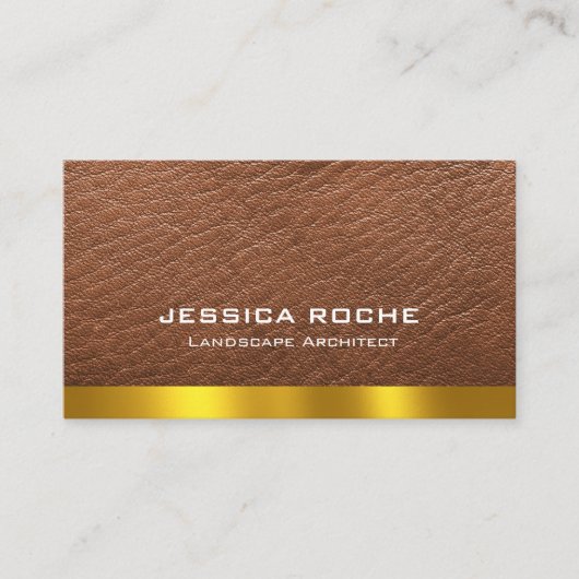 Professional Elegant Brown Modern  Architect  名刺 (正面)