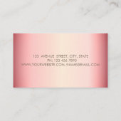 Professional Elegant Gold Circles Lotus   名刺 (裏面)