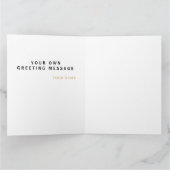  Professional Elegant Gold Lion Logo  カード (内部)