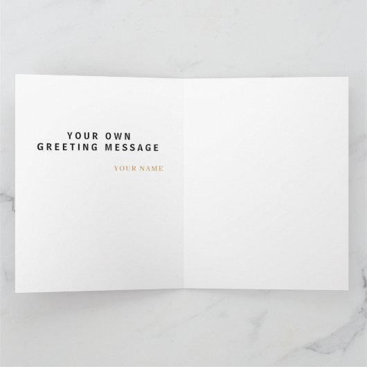  Professional Elegant Gold Lion Logo  カード (内部)