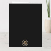  Professional Elegant Gold Lion Logo  カード (裏面)