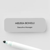 Professional elegant grey plain minimalist modern 名札 (インサイチュ)