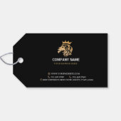 Professional Elegant Lion Logo ギフトタグ (裏面横)