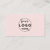 Professional Elegant Minimalist Modern Blush Pink 名刺 (裏面)