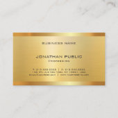 Professional Elegant Modern Faux Gold Premium Silk 名刺 (正面)
