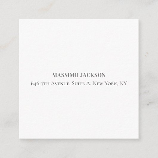 Professional elegant modern minimalist add name エンクロージャーカード (正面)
