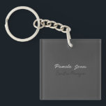 Professional elegant modern minimalist add name キーホルダー<br><div class="desc">A perfect design that will work in business or in your private life. A simple,  minimalist,  perfect look. Just for you.</div>