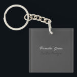 Professional elegant modern minimalist add name キーホルダー<br><div class="desc">A perfect design that will work in business or in your private life. A simple,  minimalist,  perfect look. Just for you.</div>