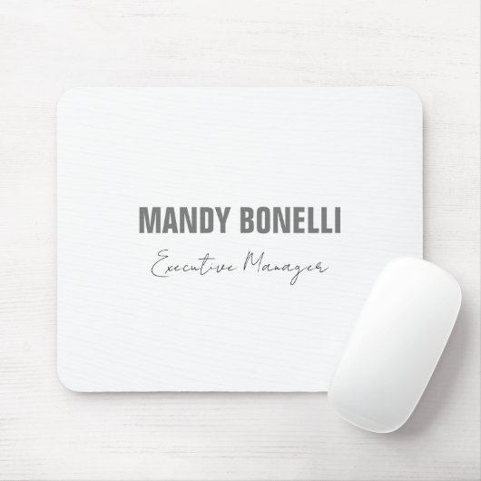 Professional elegant modern minimalist add name マウスパッド (マウス)