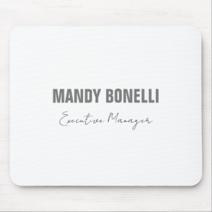 Professional elegant modern minimalist add name マウスパッド