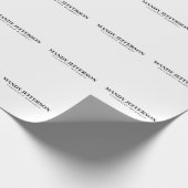 Professional elegant modern minimalist add name ラッピングペーパー (角)