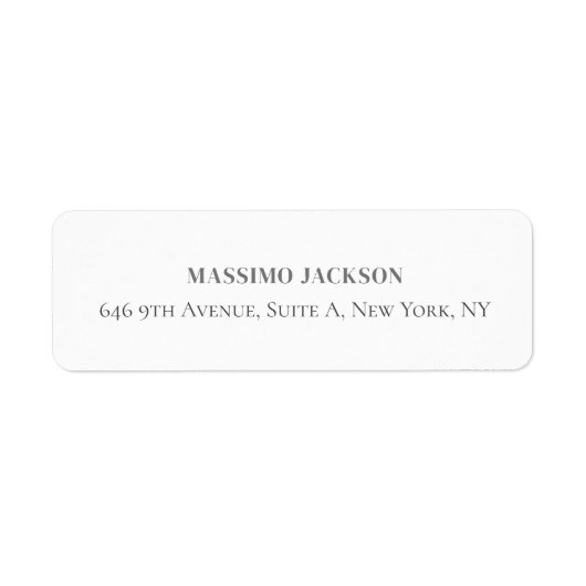 Professional elegant modern minimalist add name ラベル (正面)