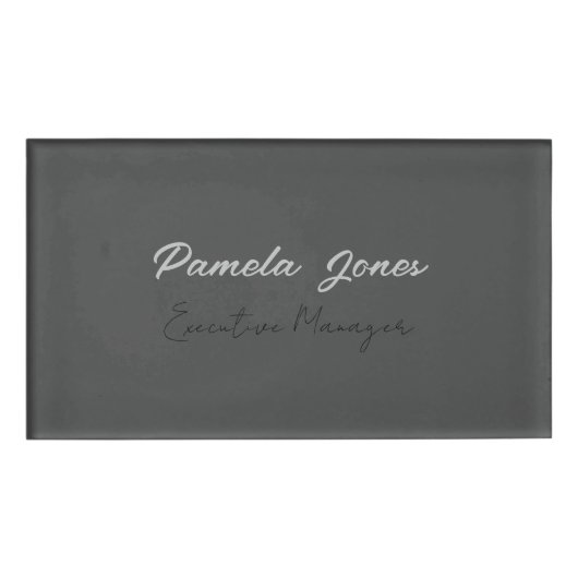 Professional elegant modern minimalist add name 名札 (正面)