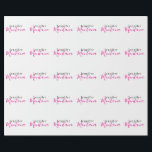 Professional elegant modern minimalist name ラッピングペーパー<br><div class="desc">A perfect design that will work in business or in your private life. A simple,  minimalist,  perfect look. Just for you.</div>