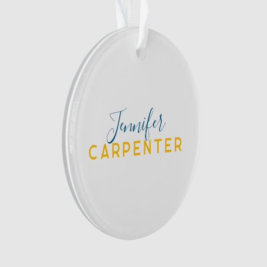 Professional elegant modern minimalist plain オーナメント (正面)