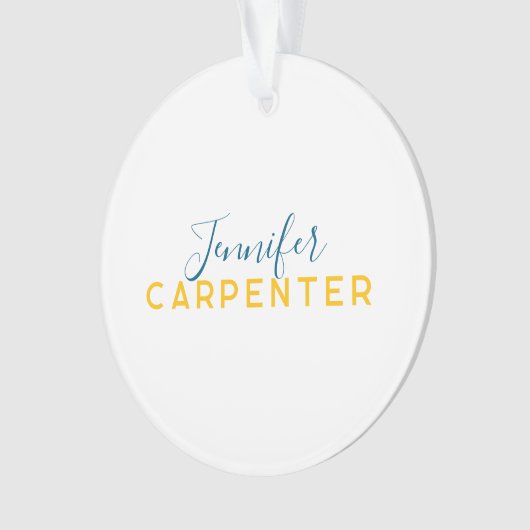 Professional elegant modern minimalist plain オーナメント (正面)