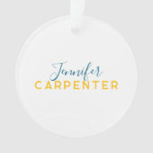 Professional elegant modern minimalist plain オーナメント (正面)