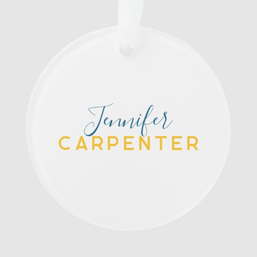 Professional elegant modern minimalist plain オーナメント (正面)