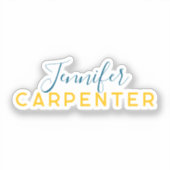 Professional elegant modern minimalist plain シール (正面)