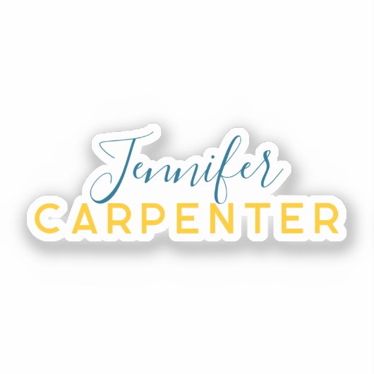 Professional elegant modern minimalist plain シール (正面)