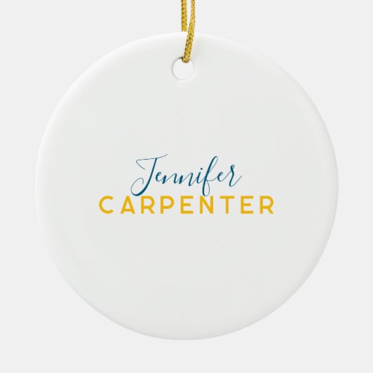 Professional elegant modern minimalist plain セラミックオーナメント (正面)