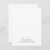 Professional elegant modern minimalist plain ノートカード (正面/裏面)