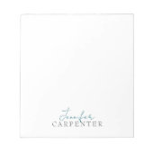 Professional elegant modern minimalist plain ノートパッド (正面)