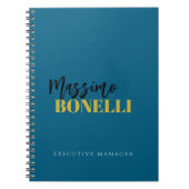 Professional elegant modern minimalist plain ノートブック (正面)