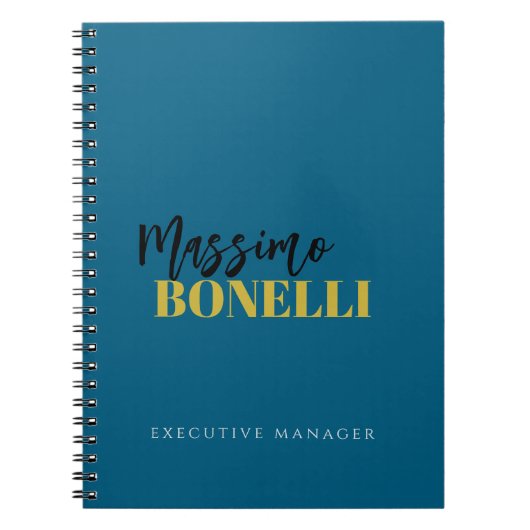 Professional elegant modern minimalist plain ノートブック (正面)