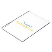 Professional elegant modern minimalist plain ノートブック (左側)