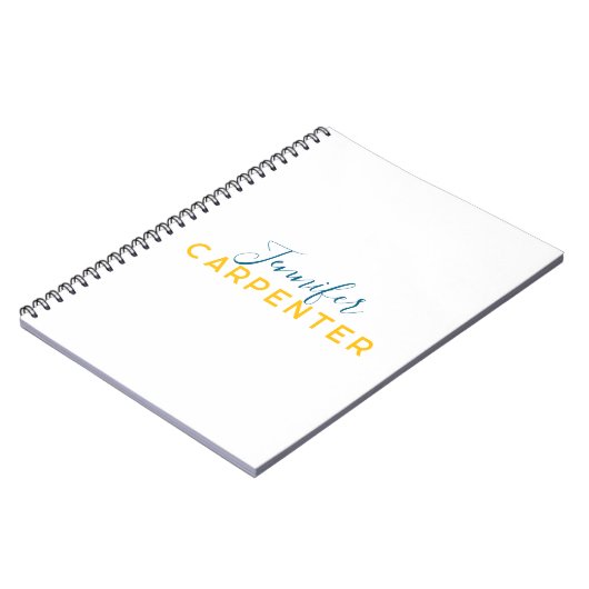 Professional elegant modern minimalist plain ノートブック (左側)