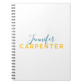 Professional elegant modern minimalist plain ノートブック (正面)