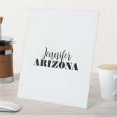 Professional elegant modern minimalist plain 台座サイン (インサイチュ)