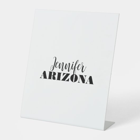 Professional elegant modern minimalist plain 台座サイン (正面)