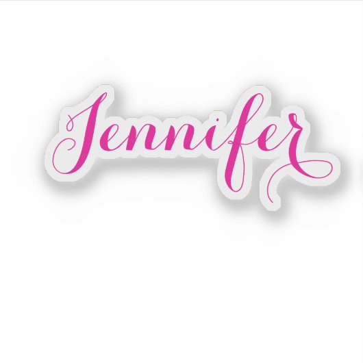 Professional elegant modern minimalist plain name シール (正面)