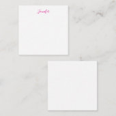 Professional elegant modern minimalist plain name ノートカード (正面/裏面)